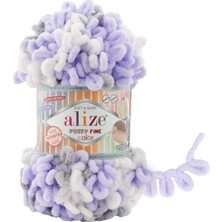 Alize Puffy Fine Color El Örgü Ipi (5 Li Paket) - 6372