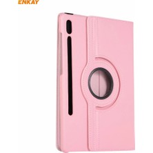 Zsunsky Shop Samsung Galaxy Tab Için Enkay Pu Deri Akıllı Kılıf S7 11.0 Pink (Yurt Dışından)