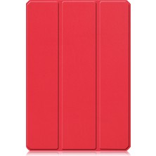 Zsunsky Shop Xiaomi Pad 5/5 Pro Için Custer Doku Deri Kılıf Red (Yurt Dışından)