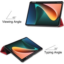 Zsunsky Shop Xiaomi Pad 5/5 Pro Için Custer Doku Deri Kılıf Red (Yurt Dışından)