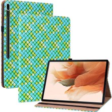 Zsunsky Shop Texture Tablet Pu Case For Samsung Galaxy Tab S8 / Tab S7 Yeşil (Yurt Dışından)