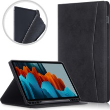 Zsunsky Shop Samsung Galaxy Tab S7 T870 / T875 Deri Kılıf Black (Yurt Dışından)