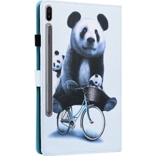 Zsunsky Shop Samsung Galaxy Tab S7 2020 SM-T870 / SM-T875 Kılıf Cycling Panda (Yurt Dışından)