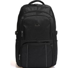 TahTicMer Recaro Sırt Çantası Unisex Suni Deri Laptop Bölmeli Kadın Erkek Unisex Outdoor Gezi Spor Sırt Çantası 43X28X15CM Siyah Renk