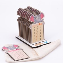 Apexstor Ahşap Çarpım Tablosu Eğitici Öğretici Figürlü Matematik Çarpım Tablosu