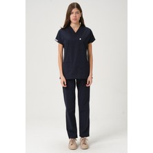 Pratik Medikal Liraklı Scrubs Yarasa Kol Takım