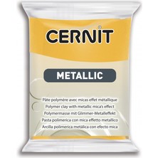 Cernit : Metallic Polimer Kil : 56 gr : Yellow