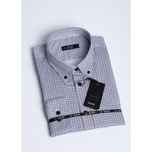 Salve %100 Pamuk Saten Slim Fit Casual Gömlek 22156