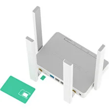 Keenetic Runner 4g N300 Mesh Wi-Fi 4g Sım Kart Takılabilen 4-Port Modem Router