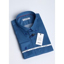 Salve %100 Pamuk Saten Slim Fit Casual Gömlek 22155