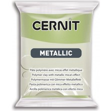 Cernit : Metallic Polimer Kil : 56 gr : Green Gold