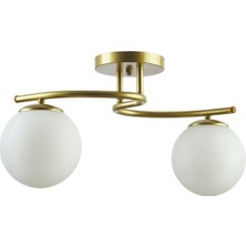 Lambadar Luna Model Kapalı Glop Camlı Modern Plafonyer Avize