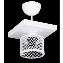 Lambadar Tekli Kafes Model Modern Plafonyer Avize