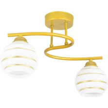 Lambadar Plafonyer Modern S Model Gold Avize