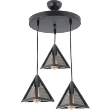 Lambadar Petek Yeni Tarz Rustik Model Üçgen Üçlü Sarkıt Avize