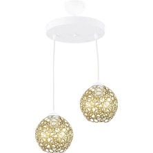 Lambadar Selçuklu Top Motif Yıldız Ferforje Model Retro Rustik Sarkıt Avize