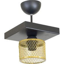 Lambadar Tekli Kafes Model Modern Plafonyer Avize