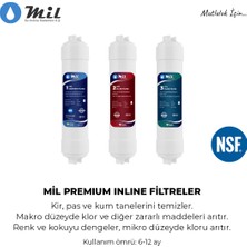 Mil Kapalı Kasa Su Arıtma Cihazı Için Nsf Onaylı 3lü Ön Filtre Seti(M-KK-3)