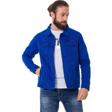 Cipo & Baxx CJ289 Saks Mavisi Kot Ceket