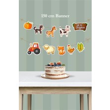 Neşeli Günlerim Çiftlik Konsepti Büyük Banner *kalın Kağıt 150CM