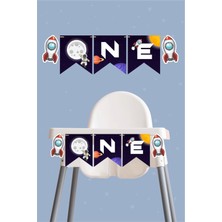 Neşeli Günlerim Uzay Temalı One Banner *kalın Kağıt