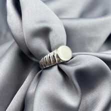 Jewel By Aila Plakalı Burgu Rose Kaplama Ayarlanabilir Gümüş Yüzük