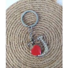 HD Marketim Anahtarlık Harf Kalp Anahtarlık Çanta Araba Cüzdan Süsü Aksesuar