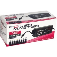 Powermaster 3 Volt - 24 Volt 2 Amper 8 Farklı Uçlu Ayarlı Kademeli Adaptör