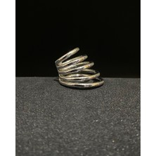Pireksiya Beş Sıralı Çelik Earcuff