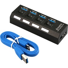 USB 3.0 4 port Hub 5Gbps çoklu USB 3.0 Splitter adaptör güç girişli