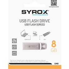 Syrox 8gb USB 2.0 Flash Bellek Um8 (8gb Fılaş Bellek / 8 GB Flaş Bellek)
