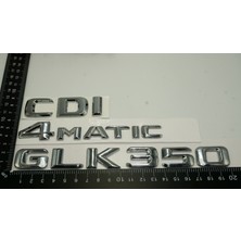 Dk Benz Glk 350 Cdı 4matic Bagaj Krom Metal 3m 3D Yazı Logo