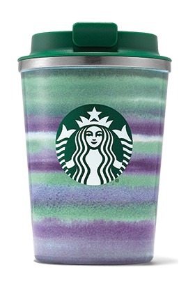 Starbucks® Çizgi Desenli Paslanmaz Çelik Termos - 355 ml - 11140906