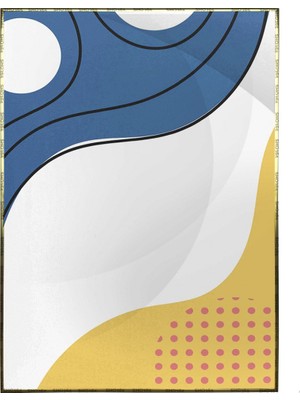 SHOP365 Şekiller Canlı Tonlar Dekoratif Modern Poster P-000386