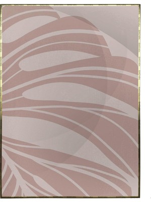 SHOP365 Yapraklar ve Şekiller Karışık Renkler Modern Poster P-000800