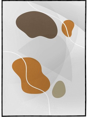 SHOP365 Yapraklar ve Şekiller Modern Poster P-001082