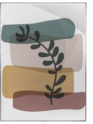 SHOP365 Yapraklar ve Şekiller Modern Poster P-001066