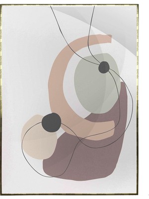 SHOP365 Toprak Renk Tonları Tasarım Modern Poster P-001430