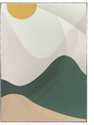 SHOP365 Ay Güneş ve Toprak Renkleri Modern Poster P-001253