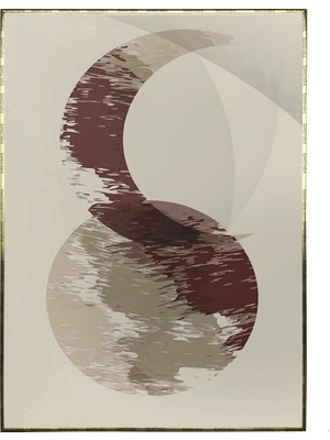 SHOP365 Ay Güneş ve Toprak Renkleri Modern Poster P-001154