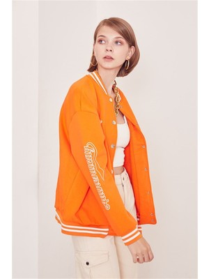 Antaress Bomber Kolej Ceket-Oranj