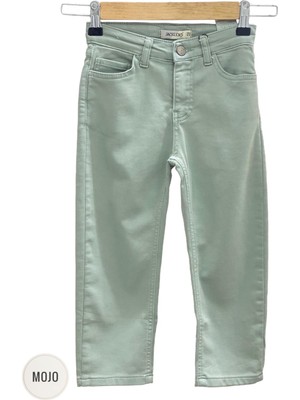 Jacklions Mojo Erkek Çocuk 4-14 Yaş Full Likralı Renkli Denim Pantolon 2321 Yeşil