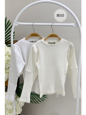 Mojo Bebek Mojo Kız Çocuk Basic Kaşkorse Body 3480 Krem