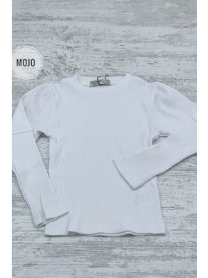 Mojo Bebek Mojo Kız Çocuk Basic Kaşkorse Body 3480 Beyaz