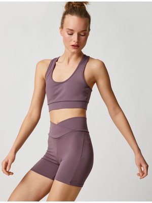 Koton Mini Biker Tayt Bel Detaylı Şardonlu