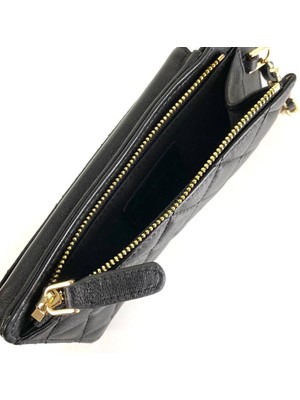 Passionis Chanel Compact Double Pouch With Chain Telefon Kılıfı ve Kartlık -Kadın Çanta