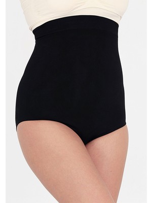 Secret Moda Toparlayıcı Inceltici Sıkılaştırıcı Yüksek Bel Slip Korse Siyah10