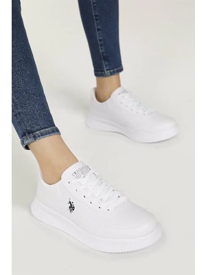 U.S. Polo Assn. Abe 3fx Hafif Taban Bağcıklı Unisex Spor Ayakkabı Beyaz