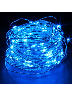 Kuzey 10 Metre Battery Blue LED Light 10 Metre Pilli Mavi LED Işık Mavi Pilli Işık Mavi Dekorasyon Işığı