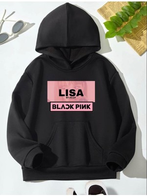 Me You Kids Siyah Blackpink Lisa Hoodie